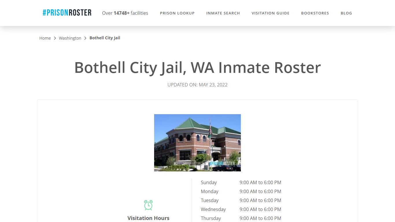 Bothell City Jail, WA Inmate Roster